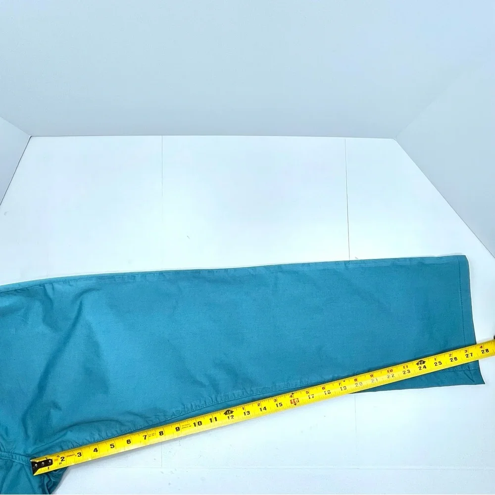 TALERIA ZED Men's Casual Straight Leg Teal Blue 5-Pocket Pants Size 36 x 27.5